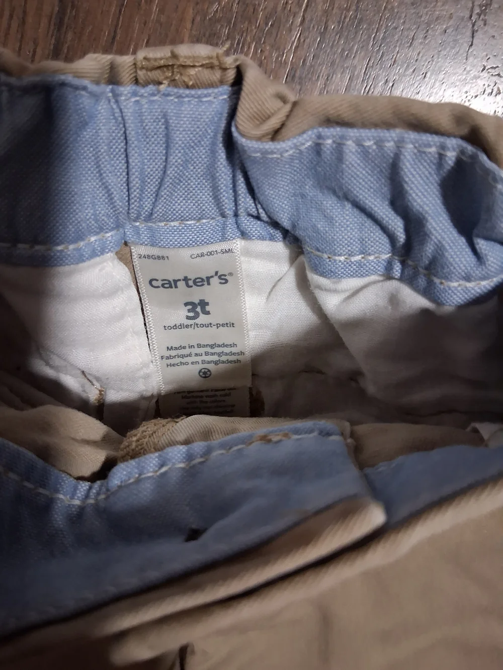 Carter's Kids Chino Pants Tan Khaki Boy Bundle School Uniform 3T